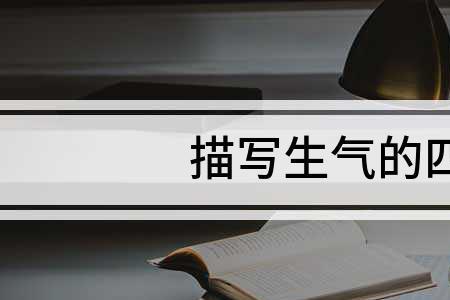 有哪些用来形容生气的四字词语