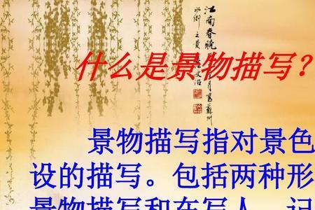 什么是行为描写