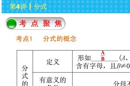 分式无意义与没有意义的区别