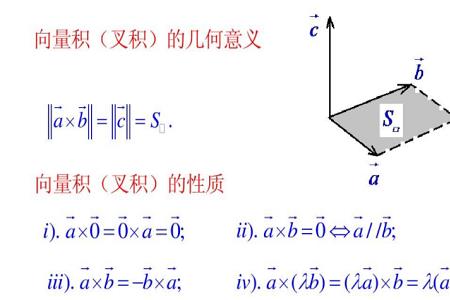两个向量的积怎么算