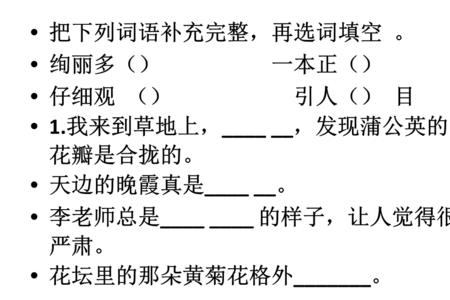 大大的什么填空词语