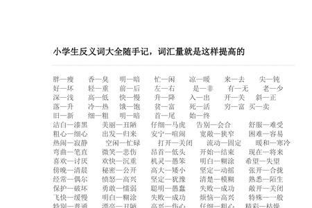 很小的反义词是什么