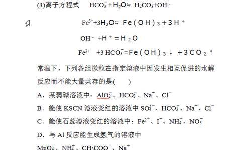al离子与碳酸根反应方程式