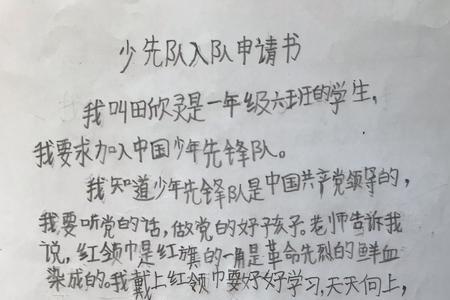 一年级少先队员是什么意思