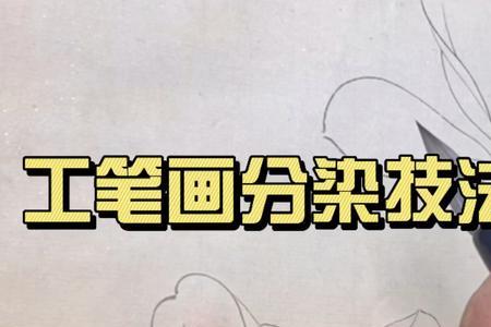 工笔画的同染用什么笔