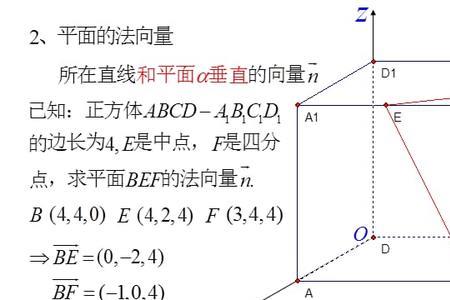 两平面垂直法向量相乘等于多少