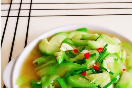 黄瓜炒丝瓜