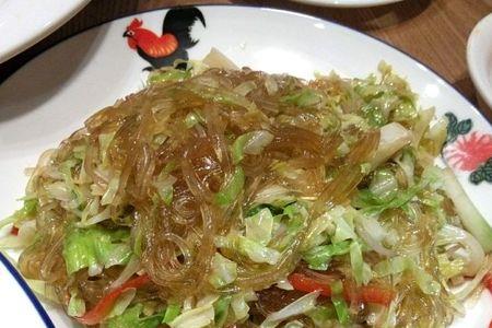 粉丝油渣莲白的做法