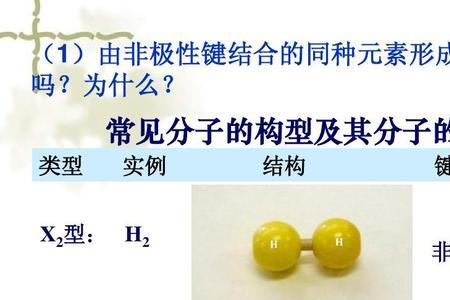 什么是含极性键的非极性分子