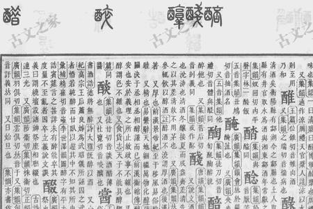 醉字的字义