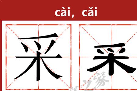 採是不是个多音字