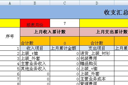 excel表格进账出账流水怎么统计