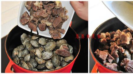 羊肉焖花蛤做法