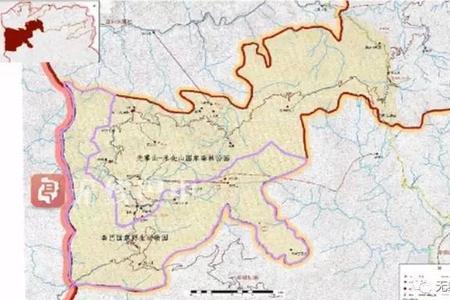 秦巴山区示意图