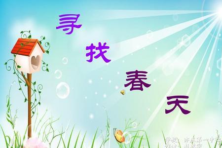 寻找春天是什么词