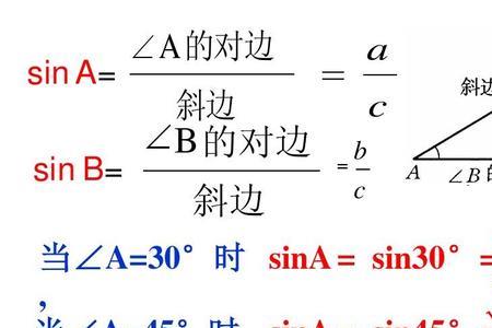 三角函数对边比斜边是什么