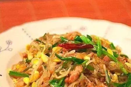 姜葱炒粉条怎么炒