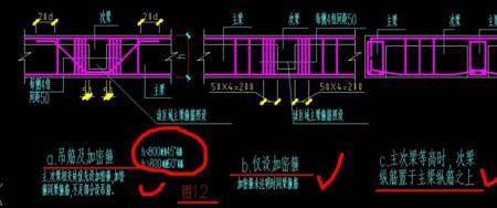 次梁架立筋搭接方法