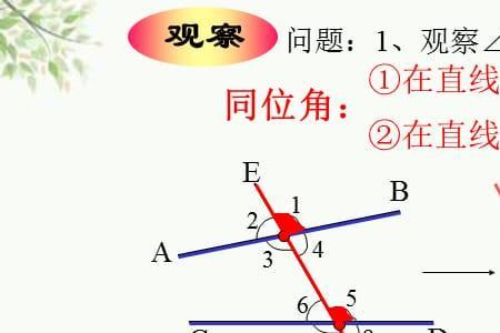 什么是同错角