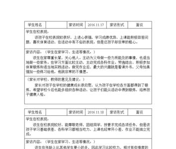 家访人员应该填什么