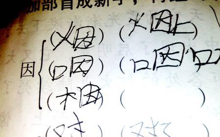 枝字加偏旁变两个新字