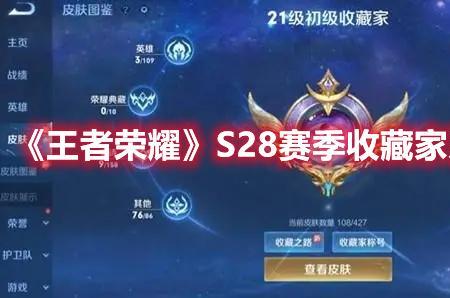 王者荣耀如何获得收藏家称号