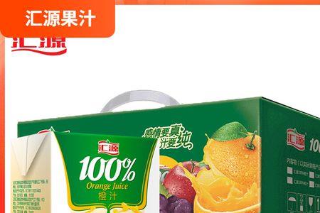 汇源100%橙汁含糖吗