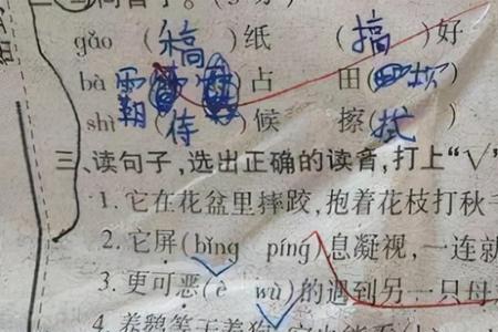 直截了当哪个字错了