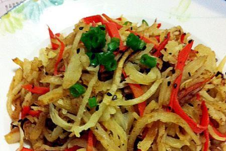 青南瓜头炒饼的做法大全