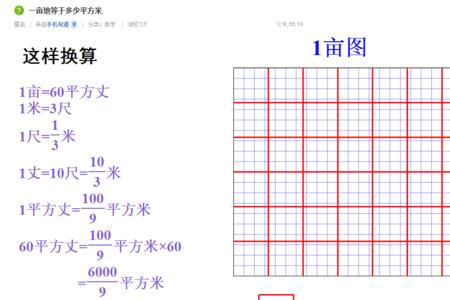 1亩等于多少海亩