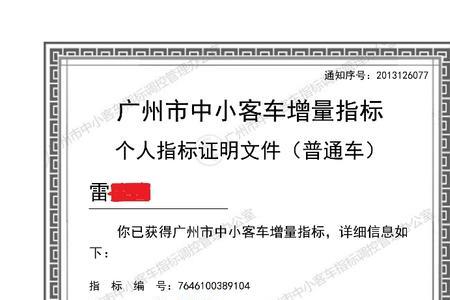 广州车牌指标怎么看结果