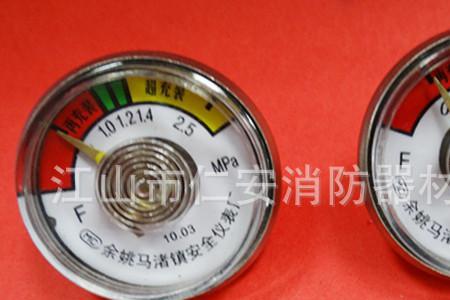 灭火器压力表用红黄绿三色表示