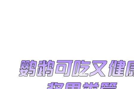 鹦鹉可以生吃吗
