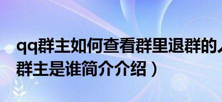 退群忘记转让群主怎么办
