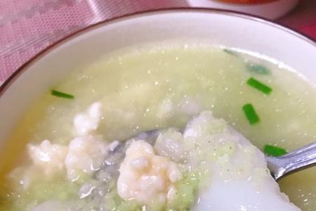 菠菜山药虾仁粥的做法