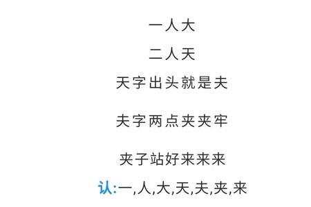 古人识字顺口溜