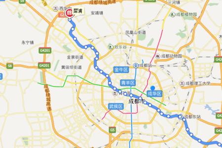 成都东站到成都北站地铁要多久