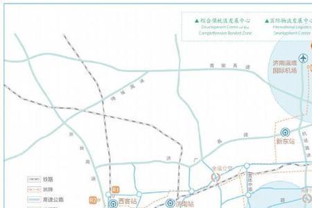 济南四港三区枢纽新城范围