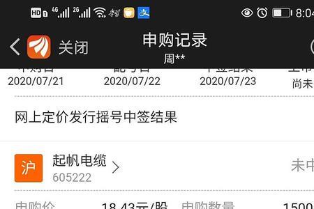 中签是啥意思