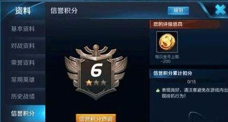 王者荣耀信誉分补给多久恢复