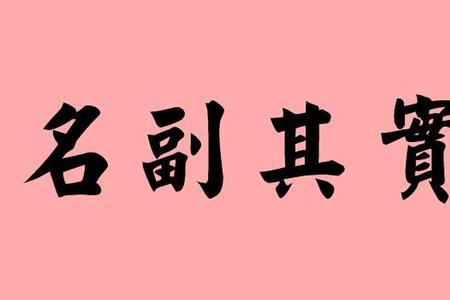 空有其表反义词
