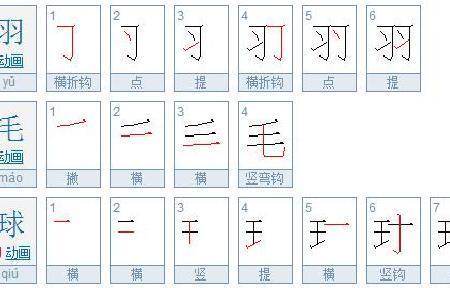 球球的笔顺