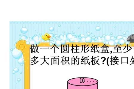 圆柱表面积用字母表示
