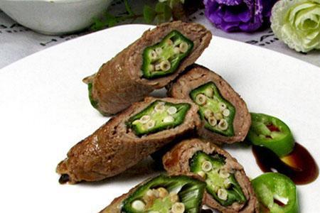 秋葵蒸牛肉的做法大全