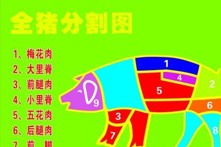 猪肉分割技巧和卖法图