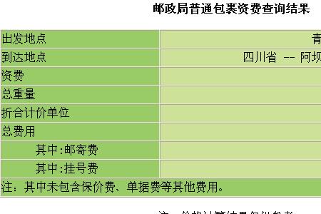 邮政平邮50公斤多少钱