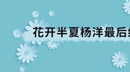 花开半夏真实身世