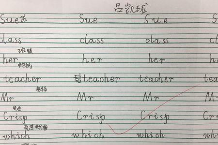 英语试卷书写是小写书写体吗