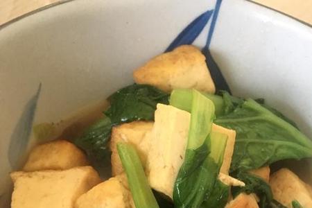 油菜豆腐火烧的家常做法