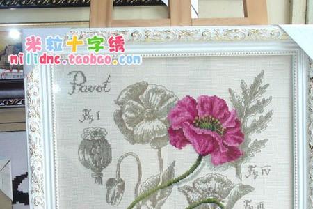 亚麻布十字绣怎么绣